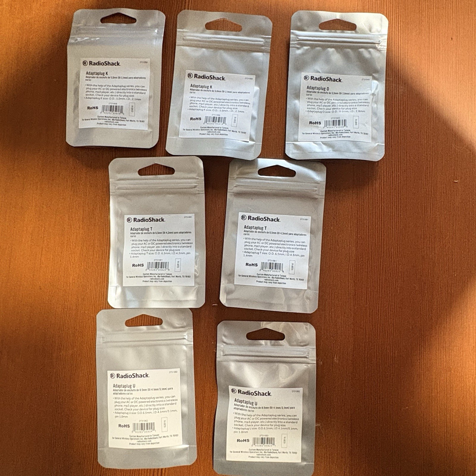 NOS RadioShack Enercell Mixed Adaptaplug HUGE LOT of 24 Assorted Power Tips