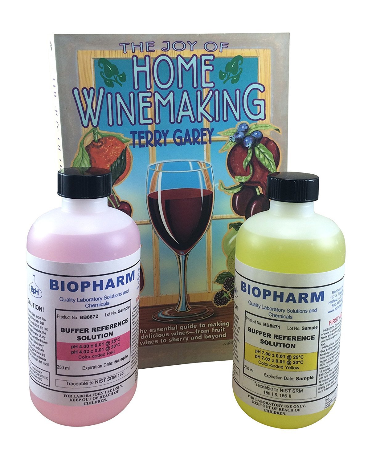 Biopharm pH Calibration Solution (3) 250 mL Bottles pH 7.0, pH 10.0 and Electrod