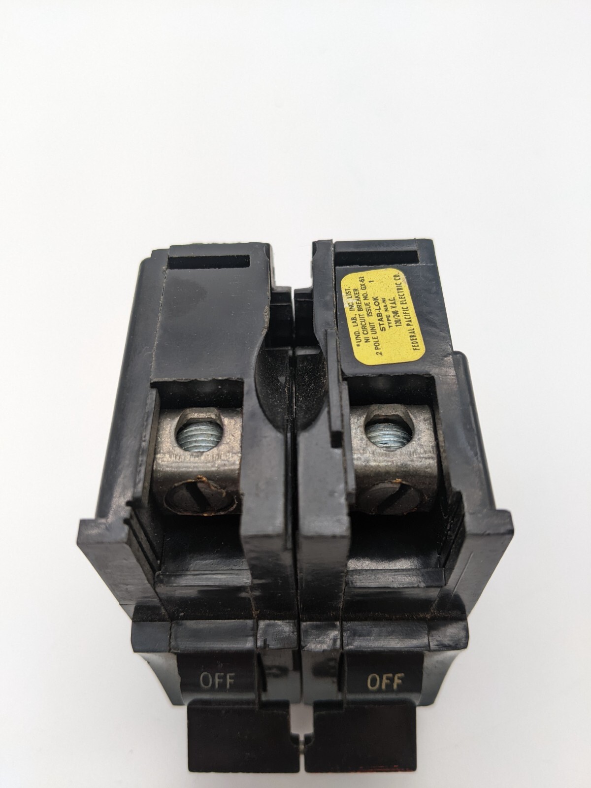 Federal Pacific NA230 Circuit Breaker 30A 120V 2P FPE NA NI Stab Lok Red Handle