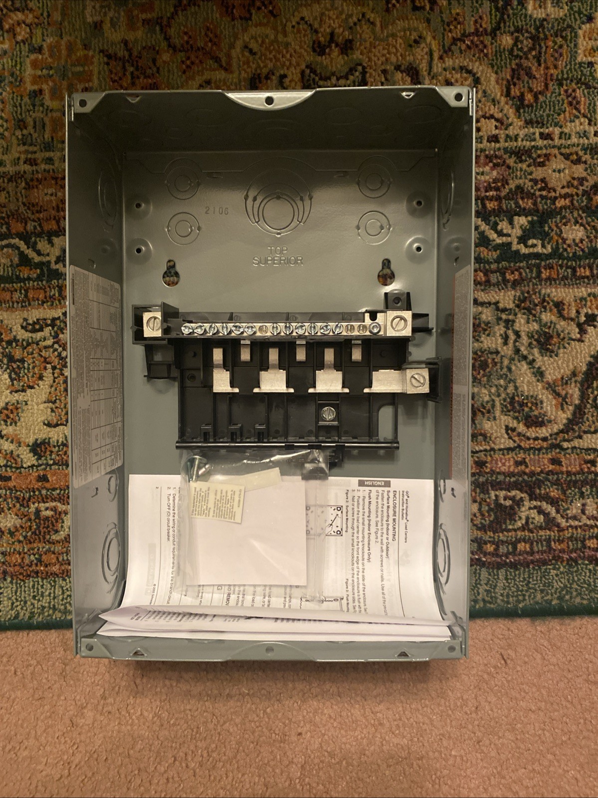 Square D QO816L100SCP 100A 8 Spaces 16 Circuits Main Lug Panel 120/240V