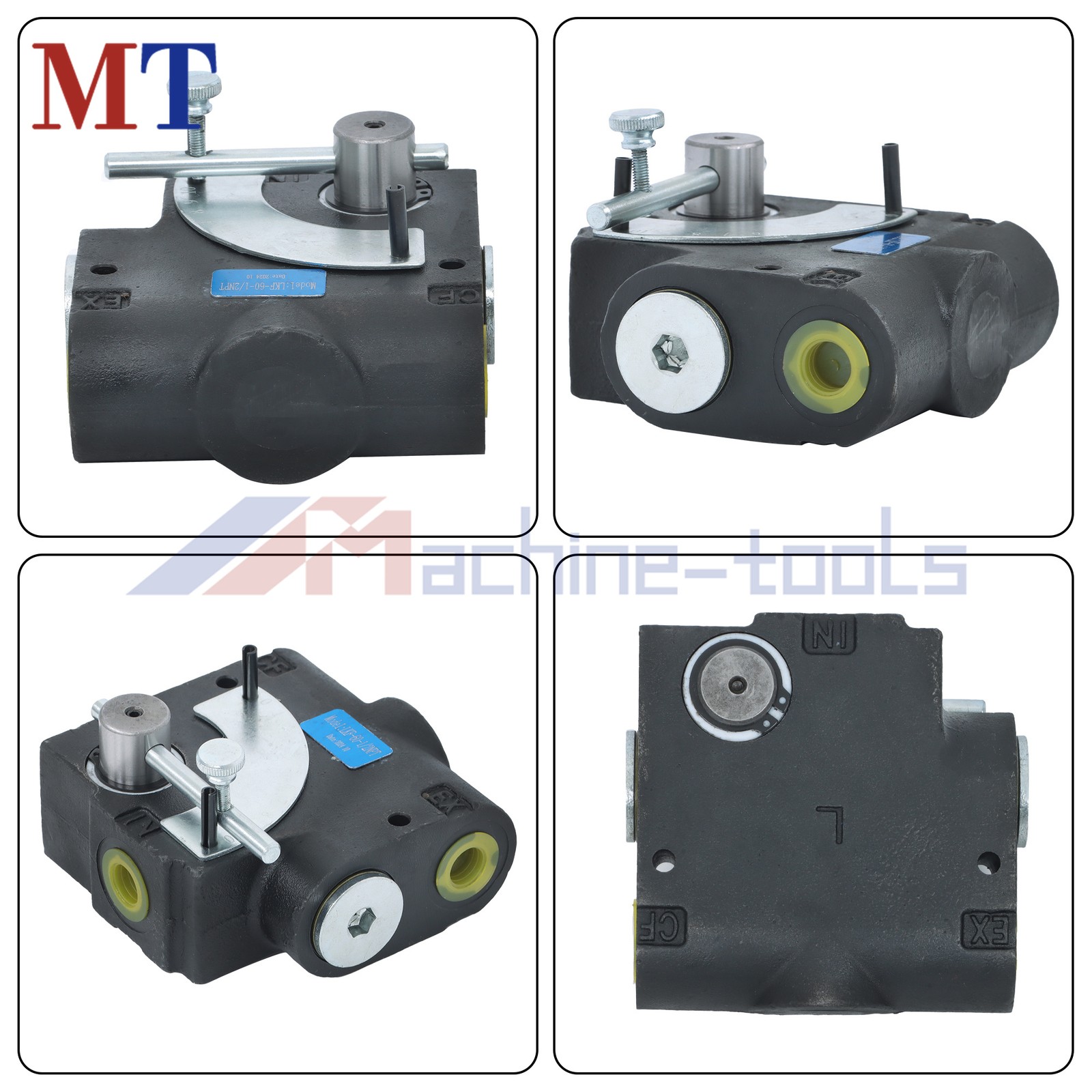 1/2”NPT FC51 Side-Port Hydraulic Adjustable Variable Flow Control Valve 0-30GPM