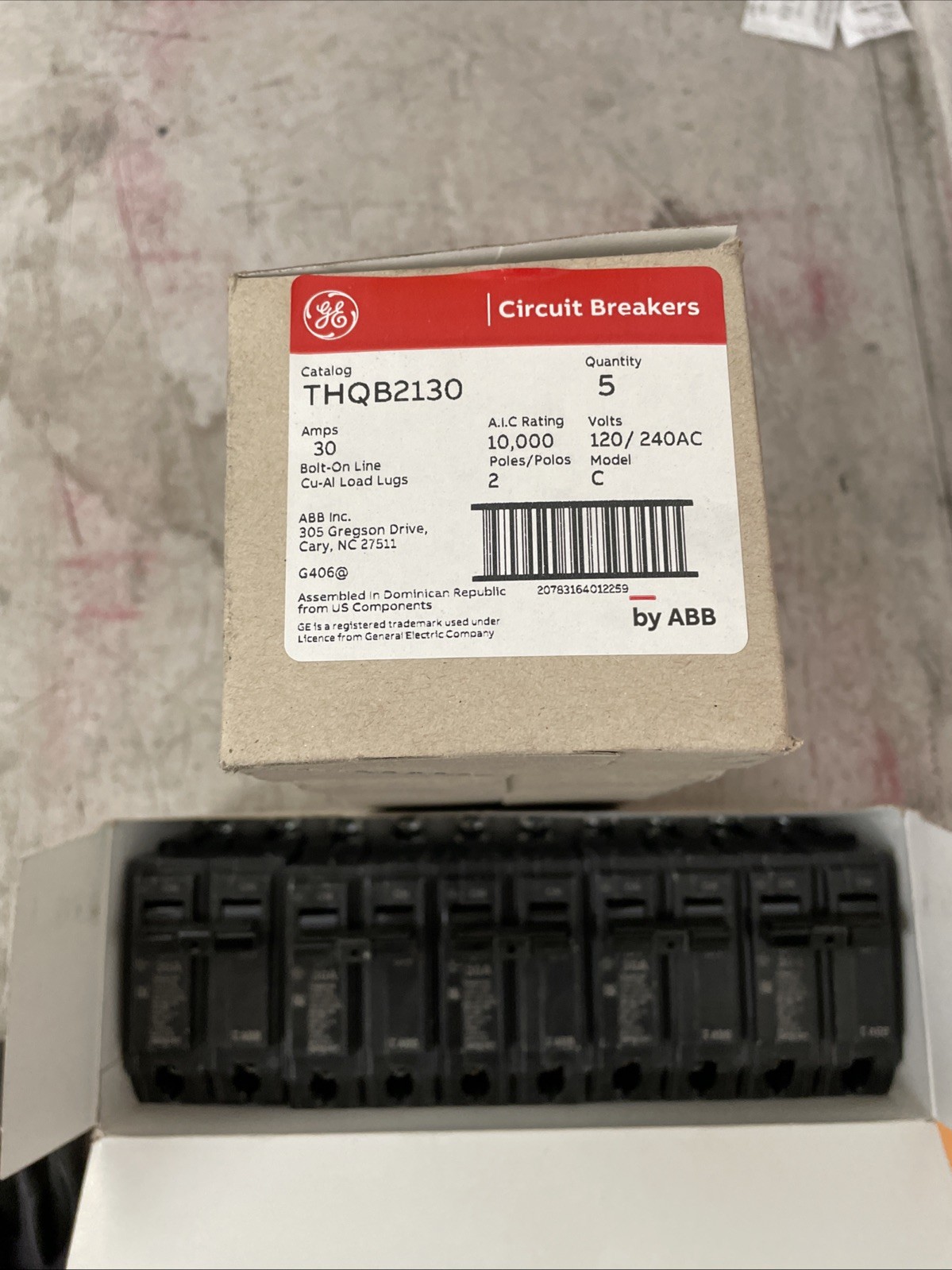 GE THQB2130 30 Amp 2 Pole 120/240V Mini Circuit Breaker