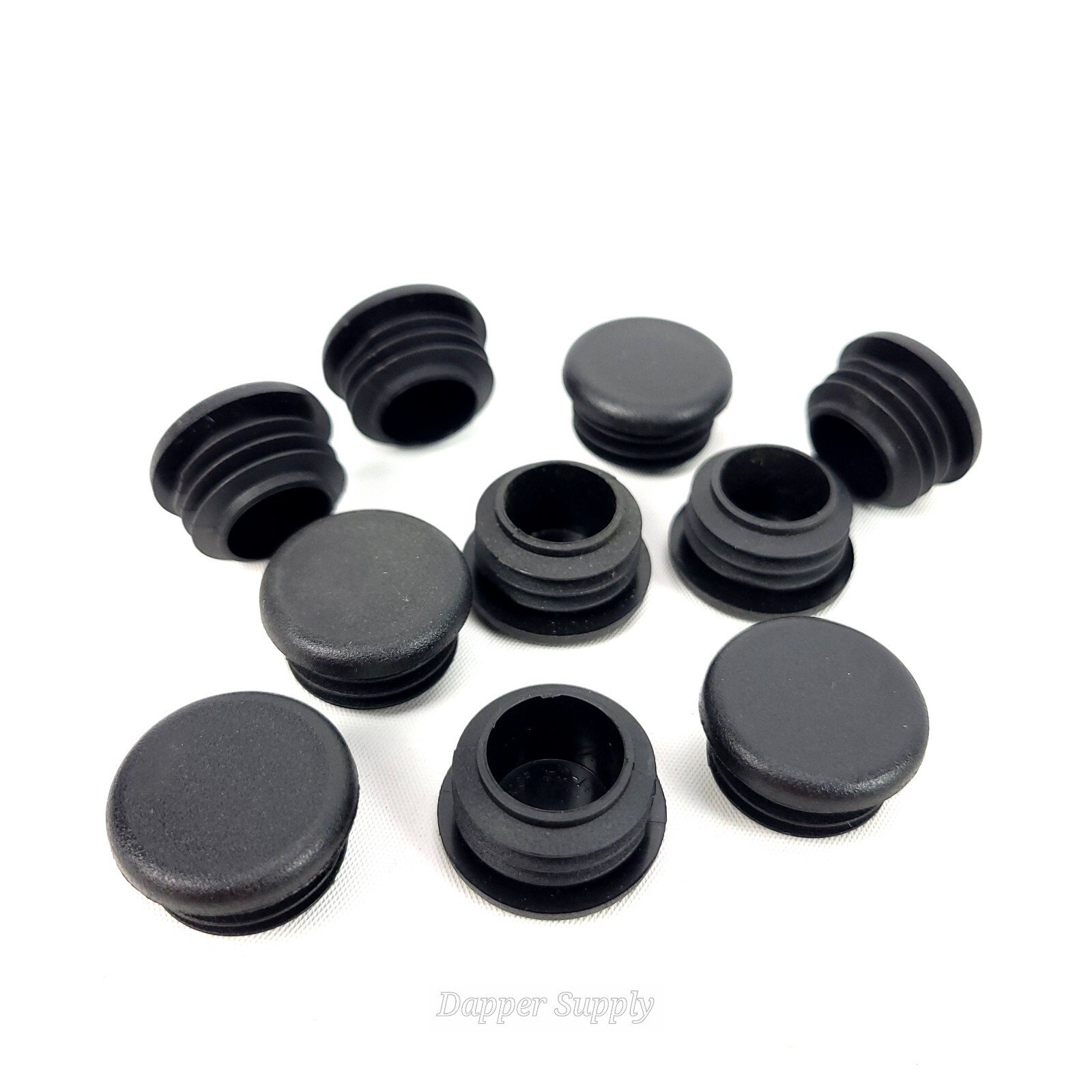 (Lot of 10) 1″ OD Round (14-20 Ga) Plastic Tubing Plugs 1 Inch End Caps