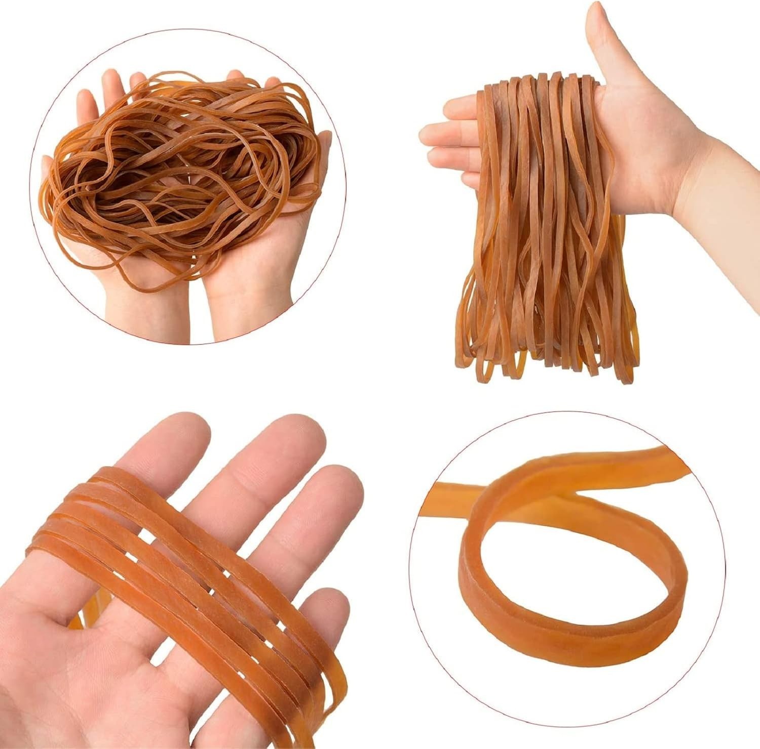 60 Pcs Large Rubber Bands Heavy Duty, Heavy Duty Trash Can Band, Strong Elastic