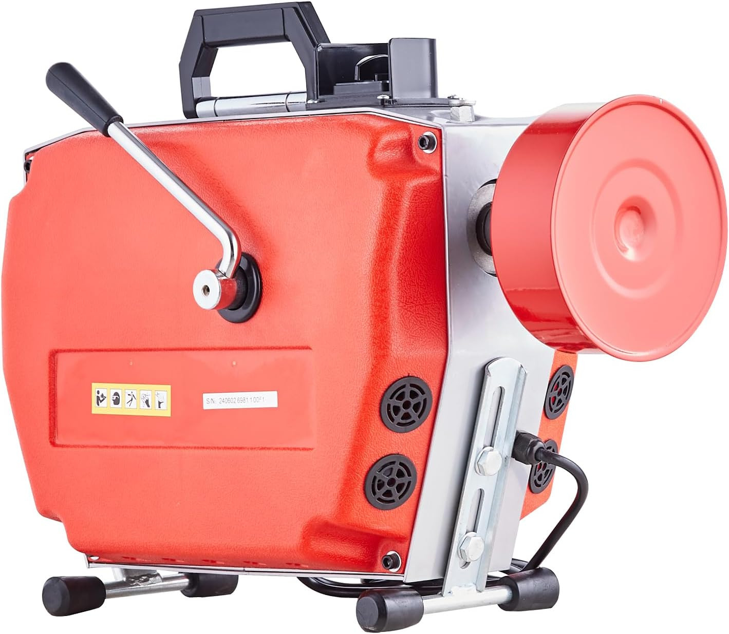 VEVOR 120FT X 7/8 Inch Drain Cleaner Machine, 420W Electric Sewer Snake Auger Ma