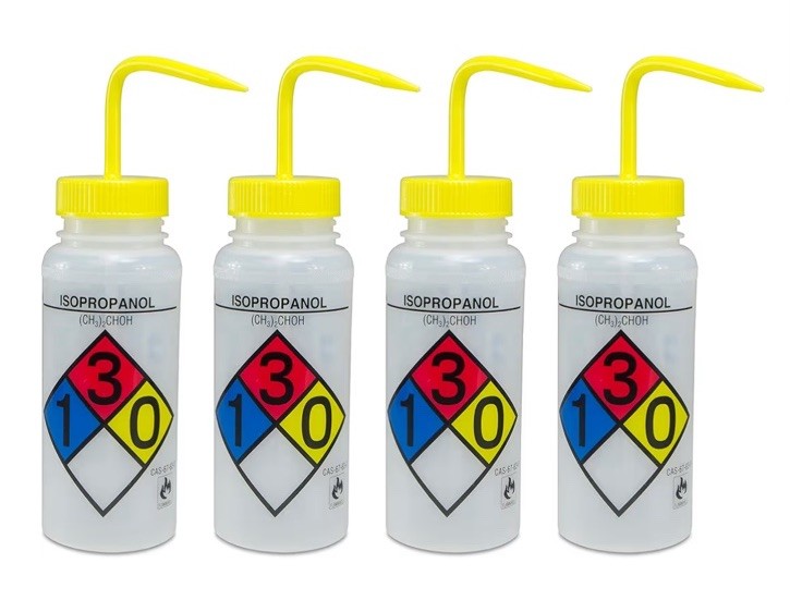 Bel-Art SP Scienceware IPA Wash Bottle 250mL Isopropanol – 4 Pack New