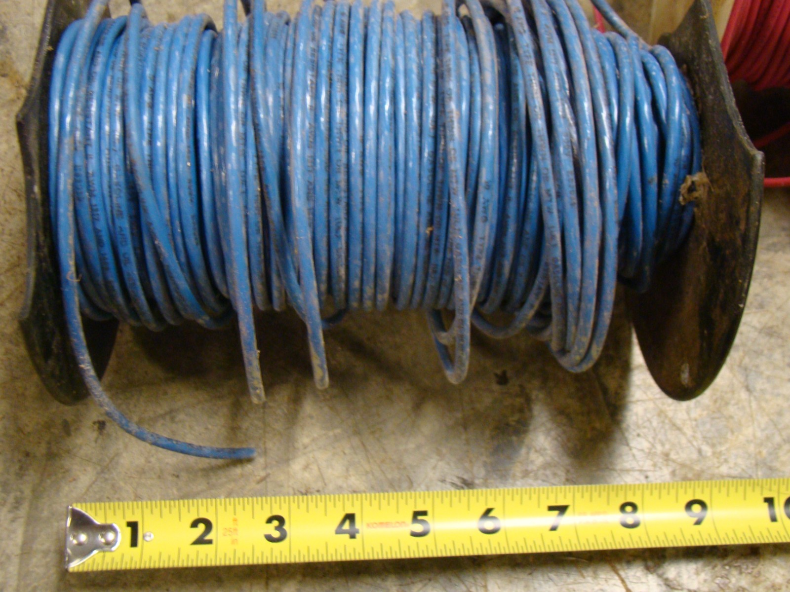 MIXED LOT SPOOLS ELECTRICAL WIRE 18 GAUGE 10 USED SPOOLS CAROL
