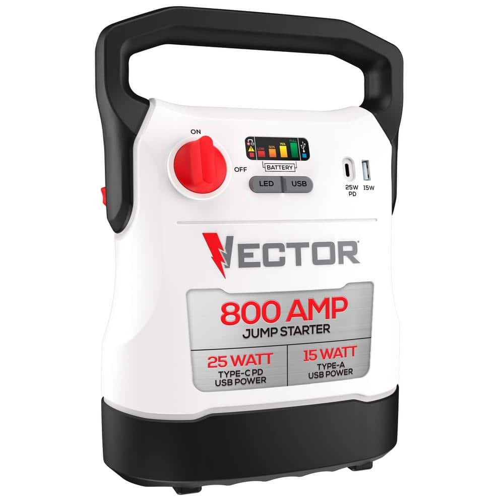 VECTOR 800 Amp Jump Starter with USB Power MISSING CHARGER