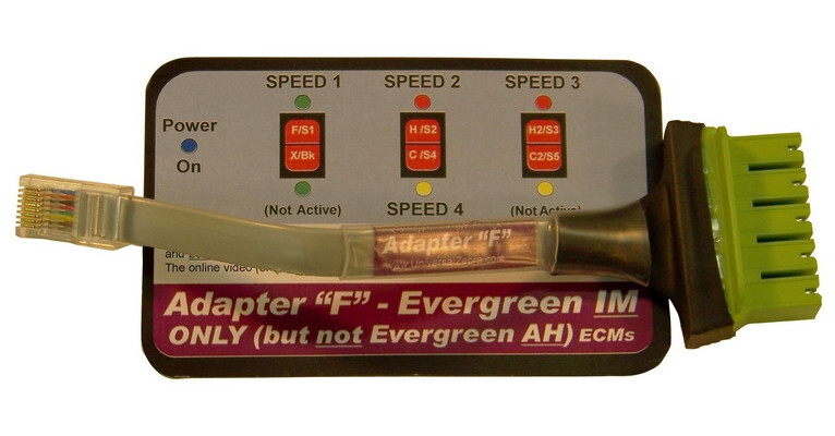 Universal Zebra UZ-1 Adapter F # UZHMF for Evergreen ‘IM Series Motors