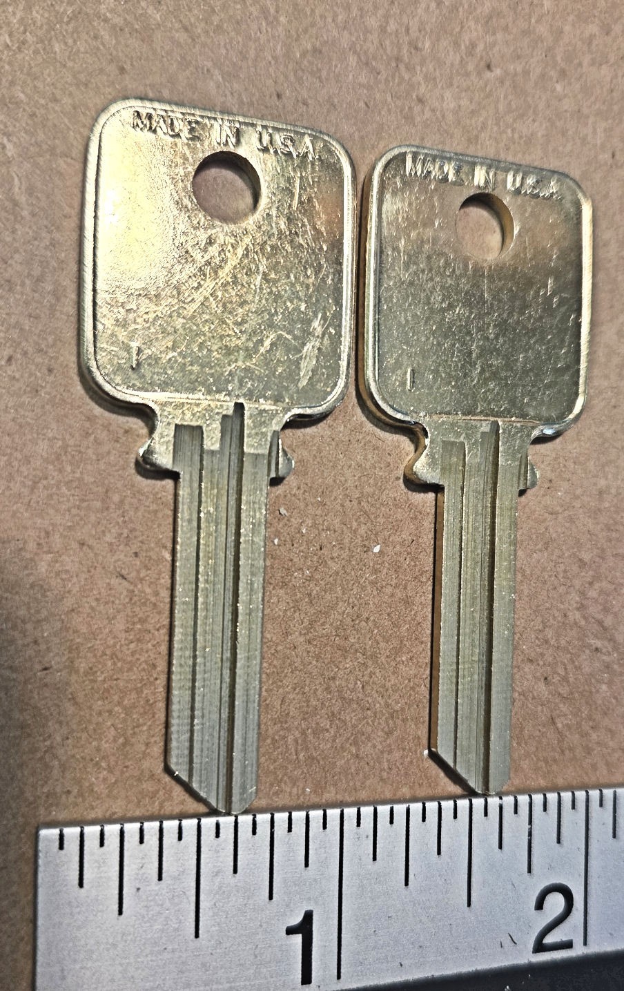 Medeco Patriot generic uncut blank key blanks – qty. 2 for 1 price – New