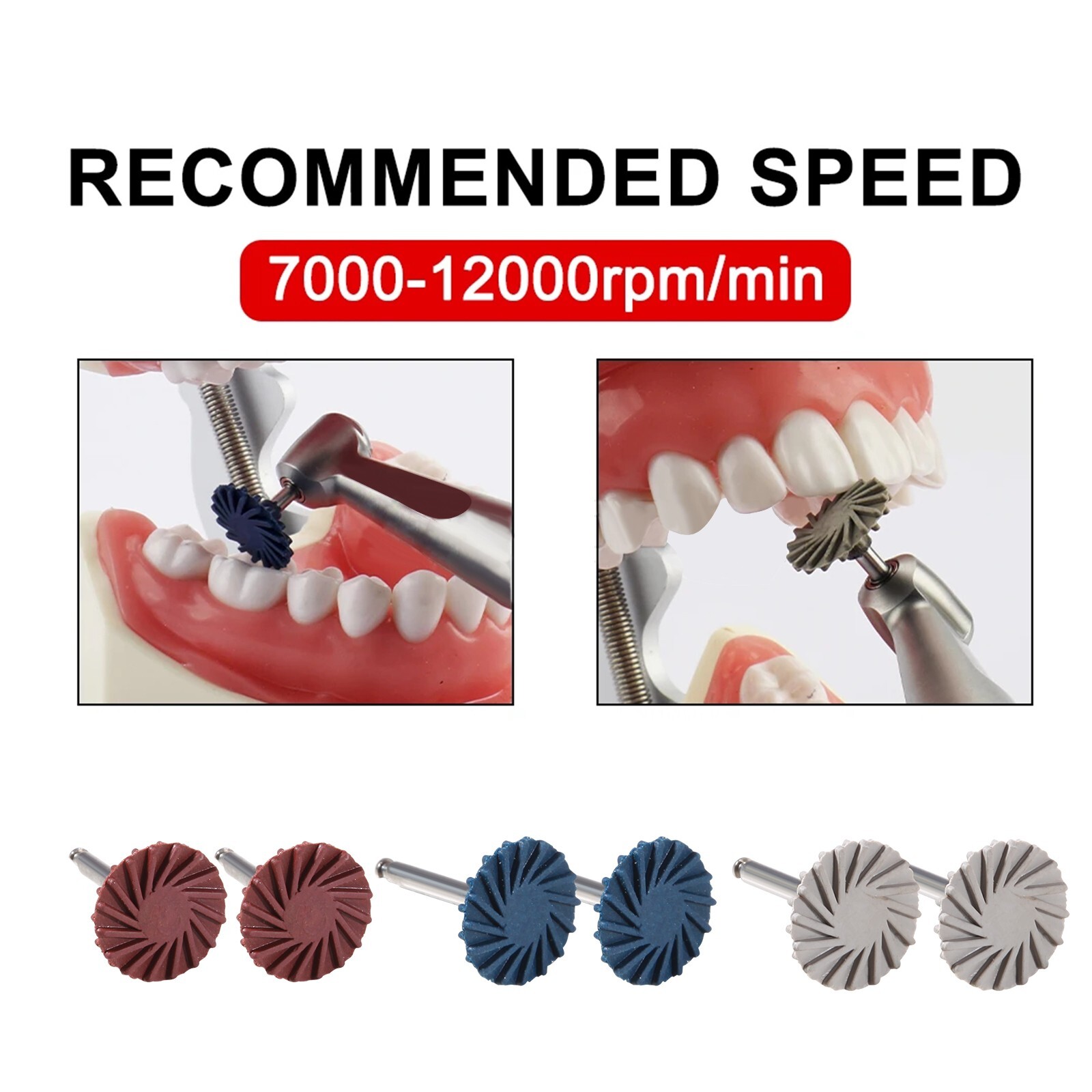 Dental Zirconia Diamond Grinding Polishing Kit RA Polisher for Contra Angle