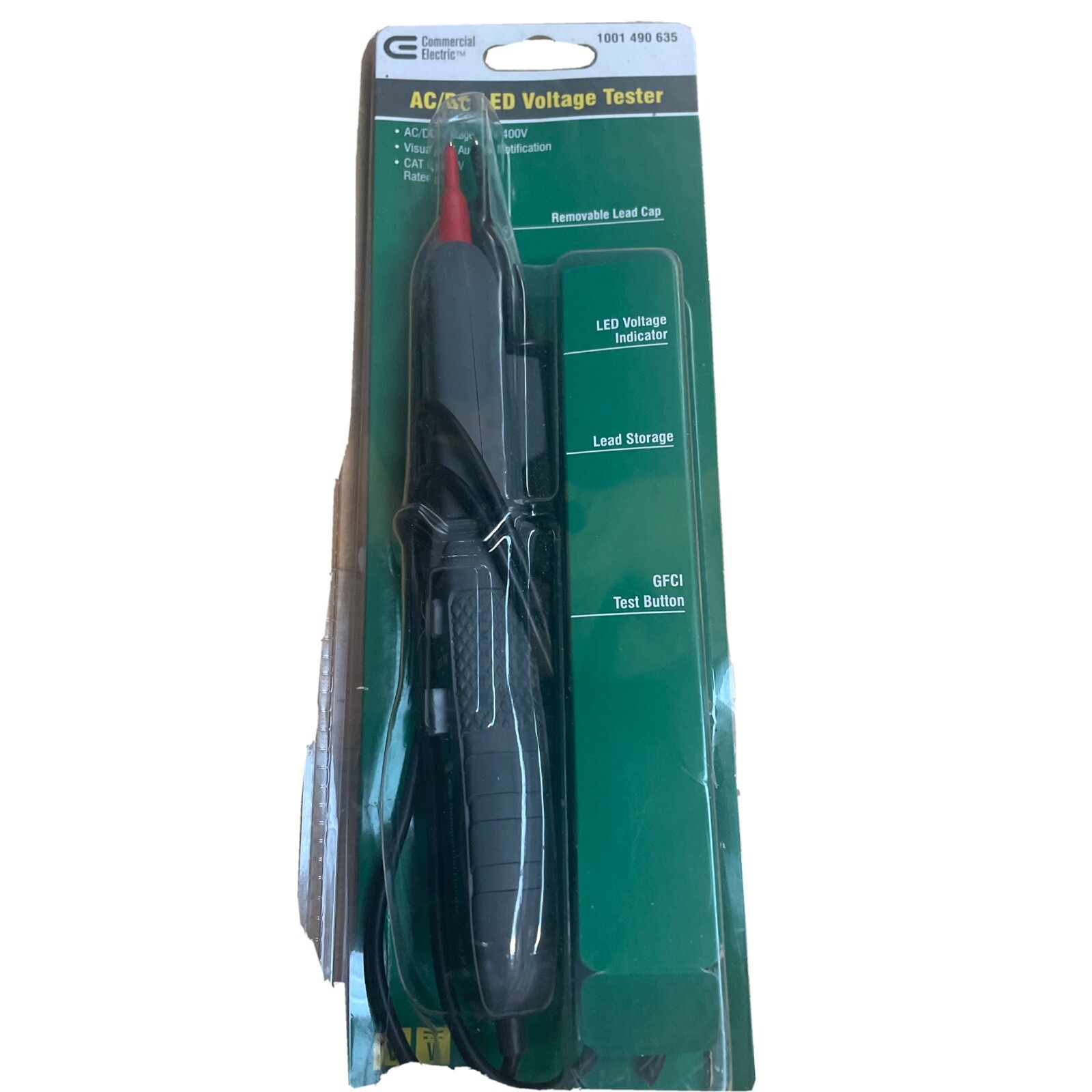 Voltage Tester AC/DC 400 Volt GFCI Circuit w LED Audible Alert – New Open Box