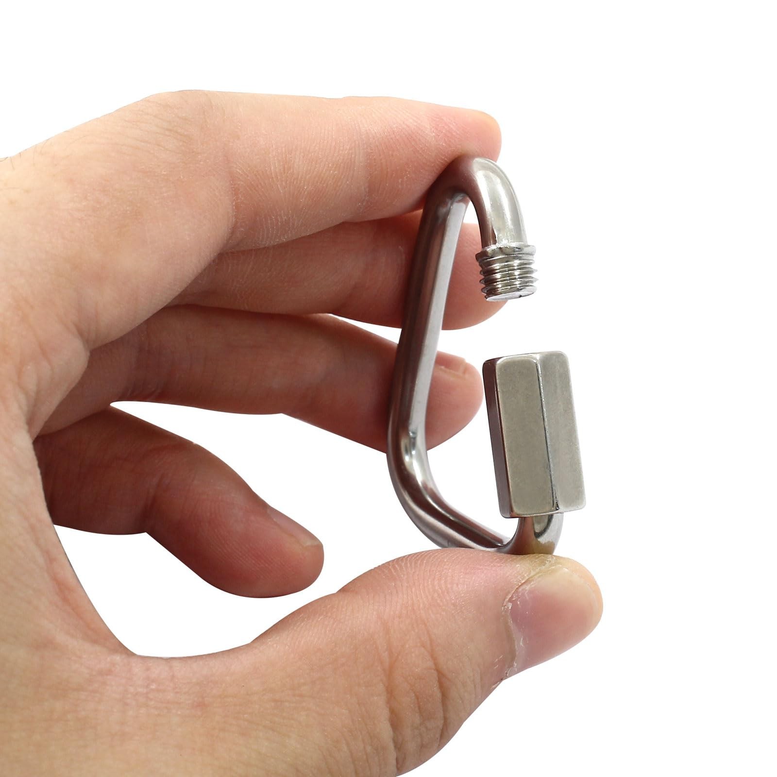 M5 Delta Quick Links Triangle 3/16 Inch, 4 Pcs 316 Stainless Steel Triangle L…
