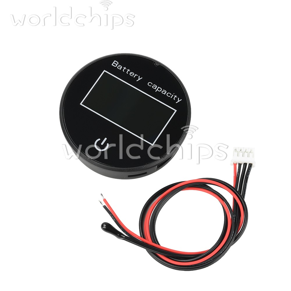 LCD Digital Battery Level Indicator Voltage Power Percentage Temperature Display