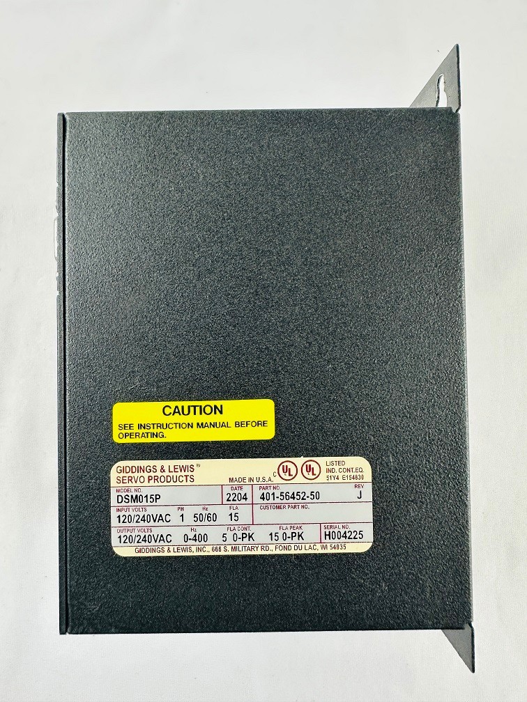 Giddings & Lewis DSM015P 401-56452-50 Positioning Drive