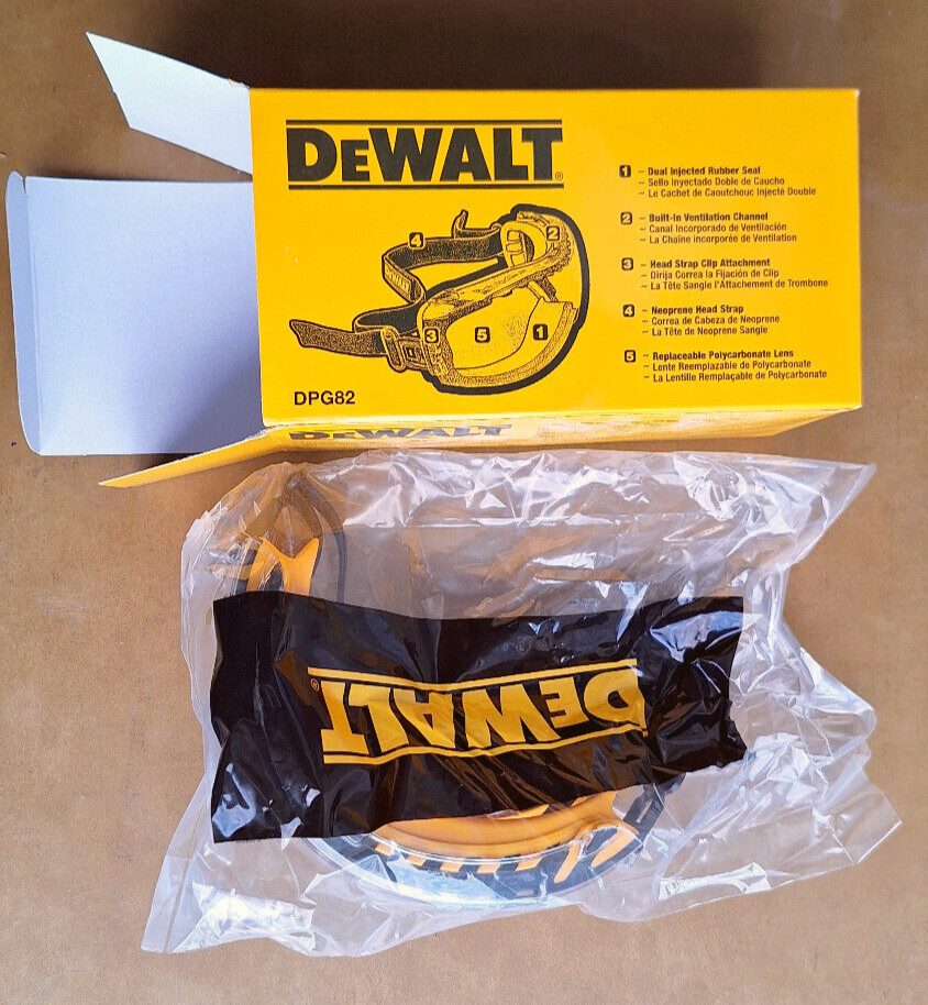 DEWALT DPG82-11C Concealer Safety Goggles with Clear Anti-Fog Lens