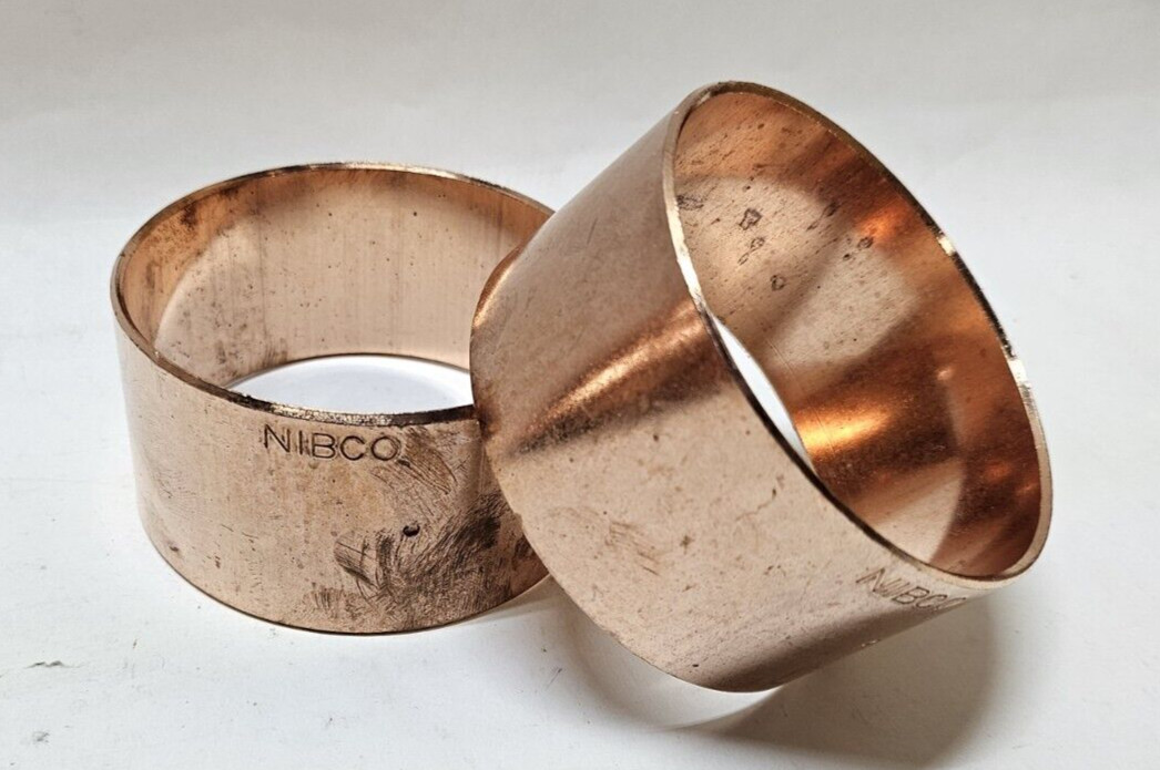 NIBCO 901 3 DWV CxC Copper 3″ Slip Coupling with Stop (Lot of 2)