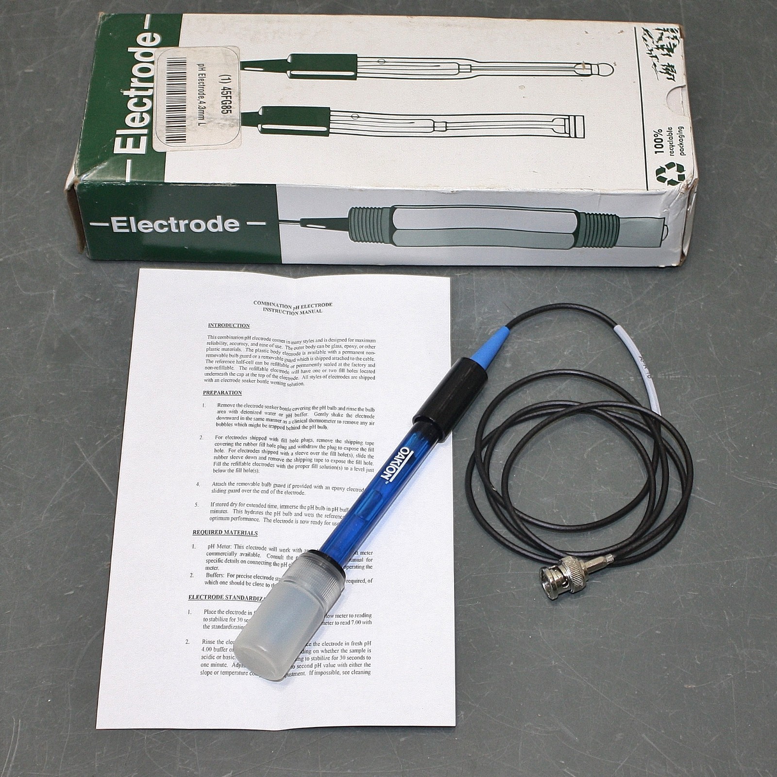EXPIRED 04/2017 – Oakton pH Electrode WD-35805-05, BNC, Single Junction