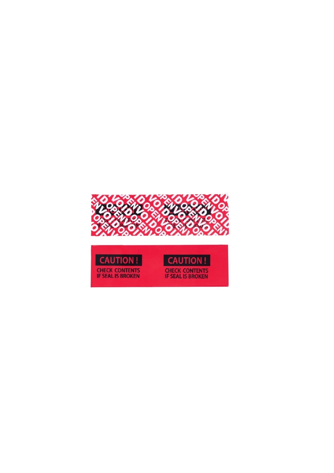 Tamper Evident Security Tape 2″ (50mm) x 55 Yards, 3.2 Mil, RED tape, 1 Roll