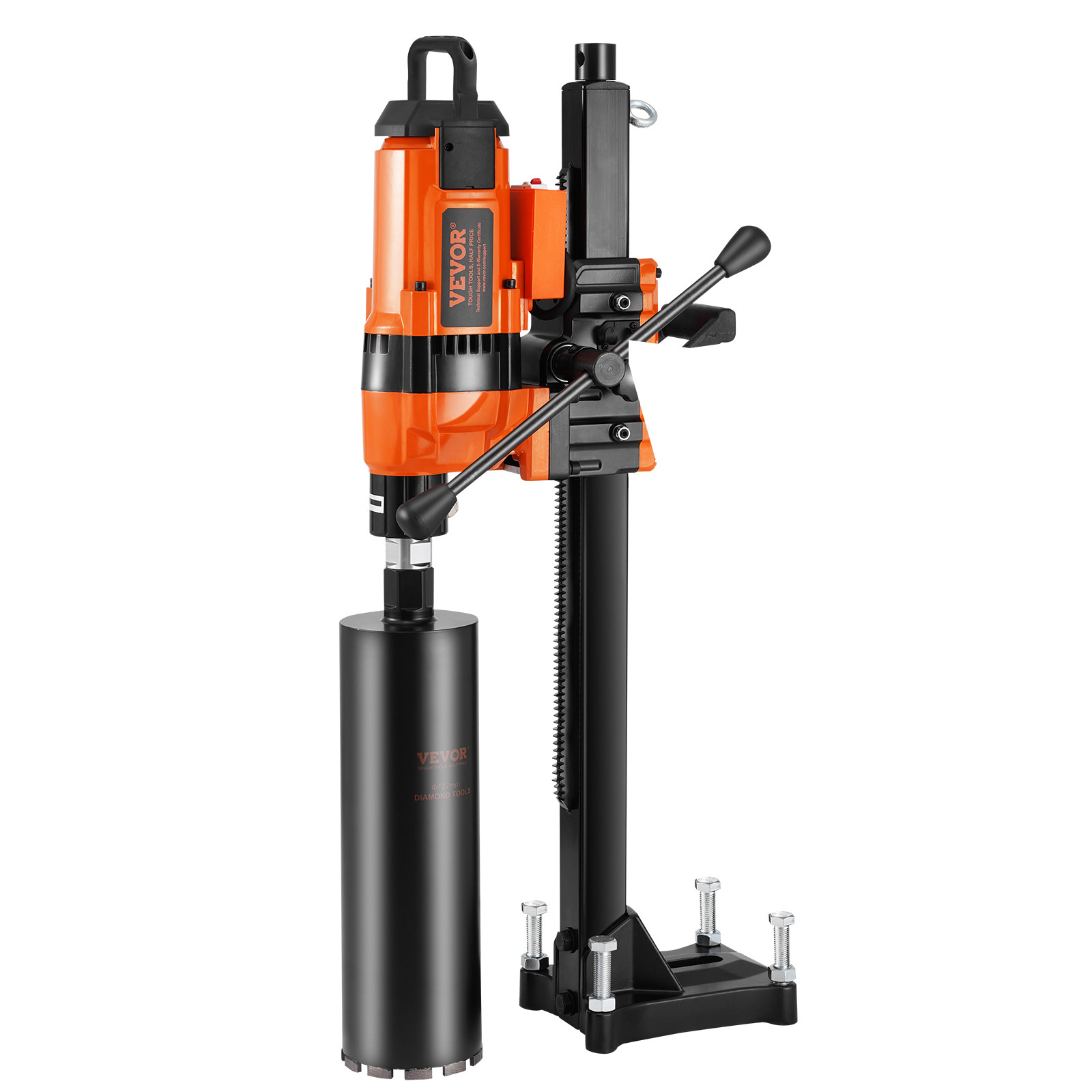 VEVOR Core Drill Machine 0.8-11.8in Dia 3500W Diamond Core Drill Rig with Stand
