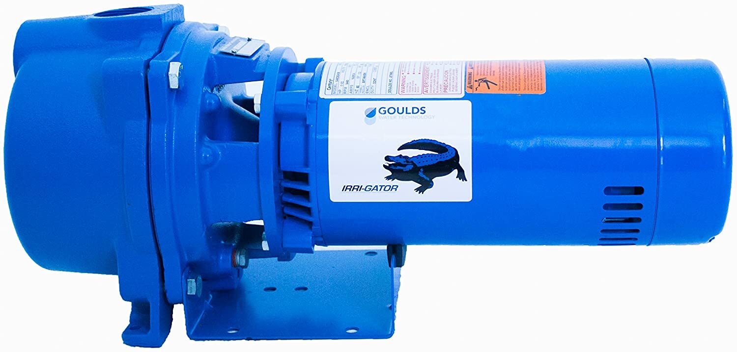 Goulds GT20 IRRI Gator Pump Self Priming Single Phase Centrifugal 2 HP 230 Volts