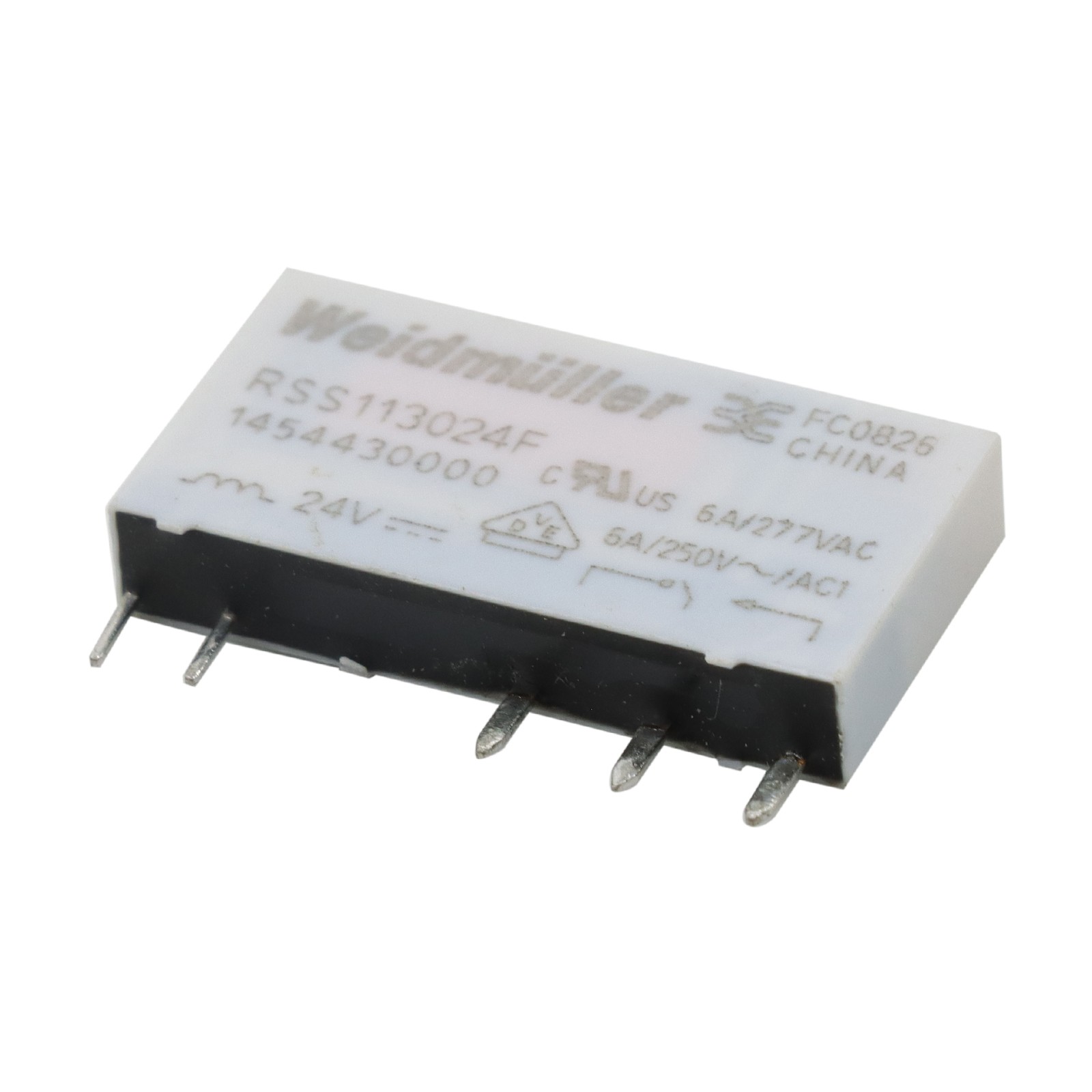 Lots of Power Relay For Weidmuller RSS113024 4060120000 24VDC 277VAC 6A 5-Pins