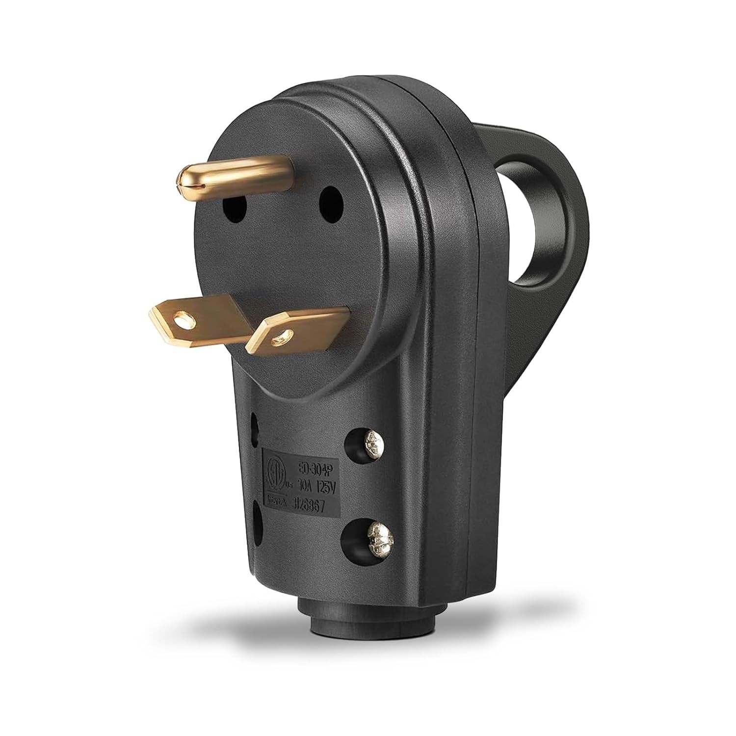 30 Amp RV Replacement Plug ETL Listed 125 Volt Heavy Duty Male NEMA TT-30P Ergon