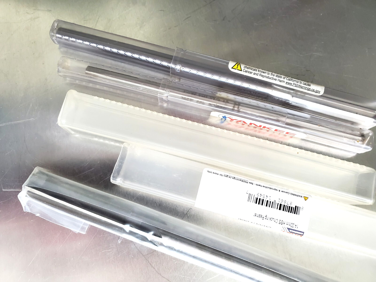 Yankee/Drill America Set of 3 Str. Chucking Reamers 0.2362 6mm, 0.3937 10mm ….