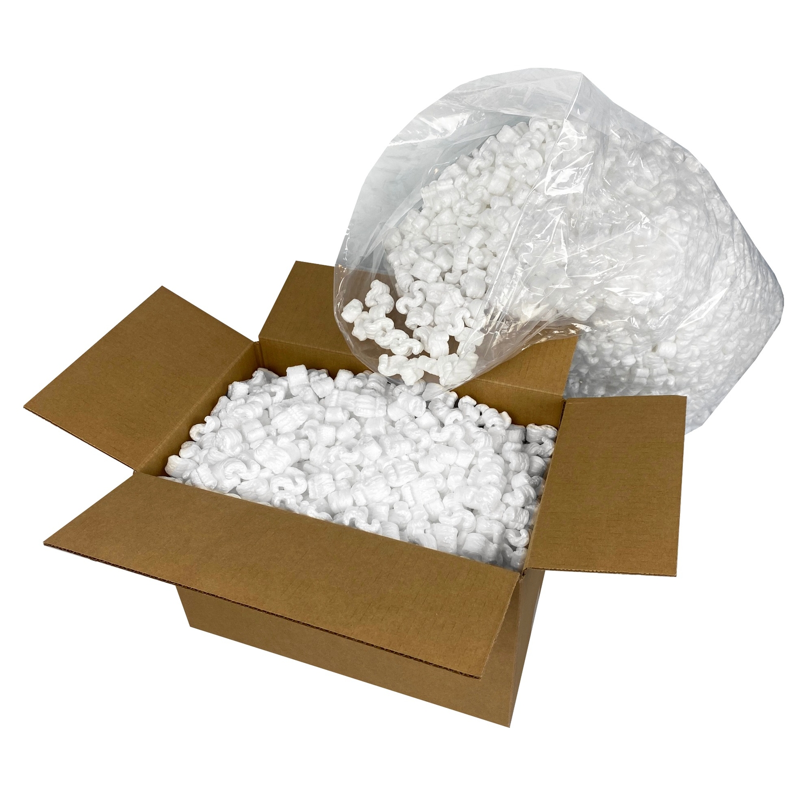 UBMOVE Packing Peanuts: White 3.5 Cubic feet Styrofoam Cushioning