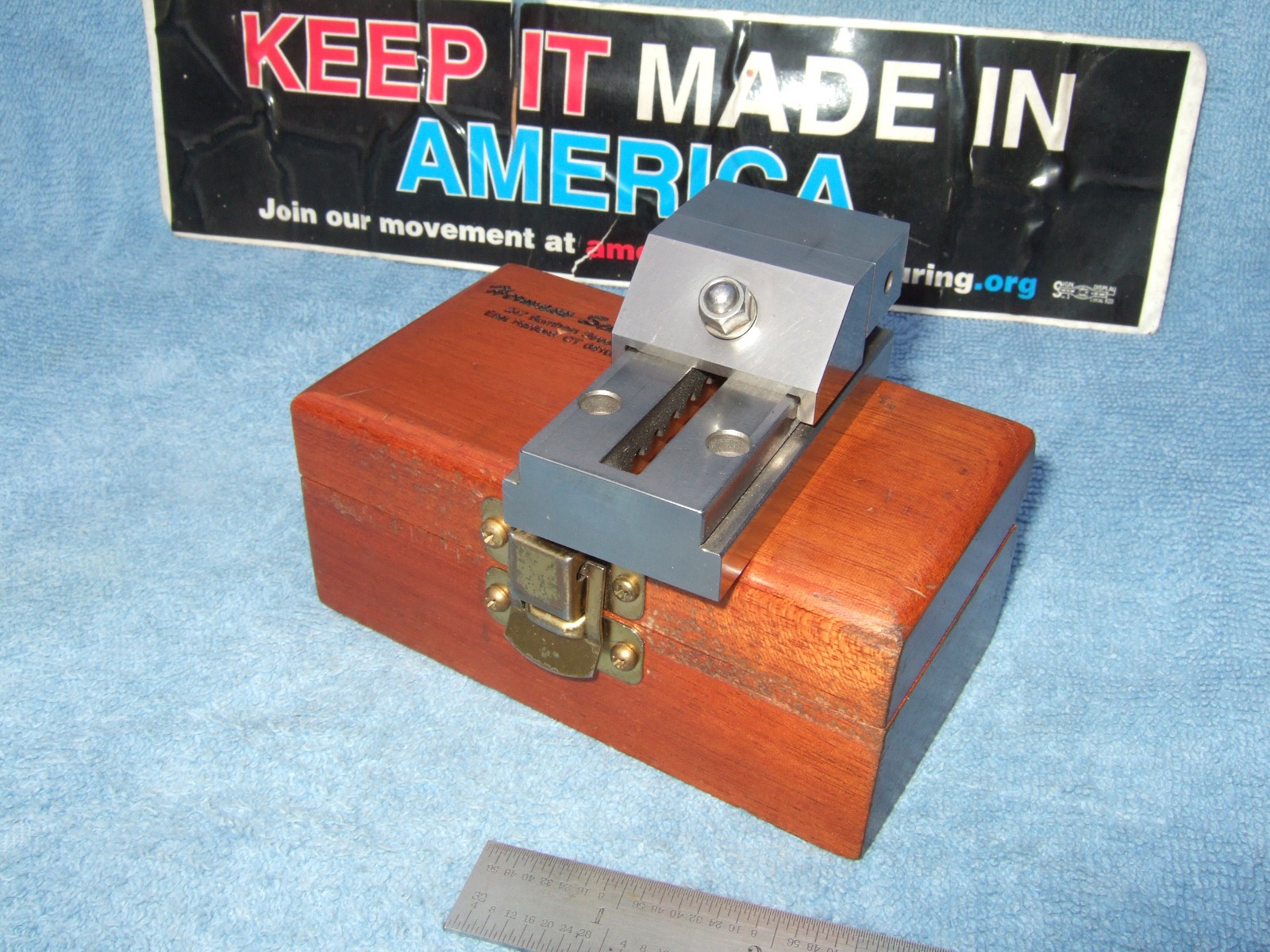 HERMANN SCHMIDT USED 2b GRIND VISE V0-1-1/2a TOOLMAKER MACHINIST CASEw/WRENCH