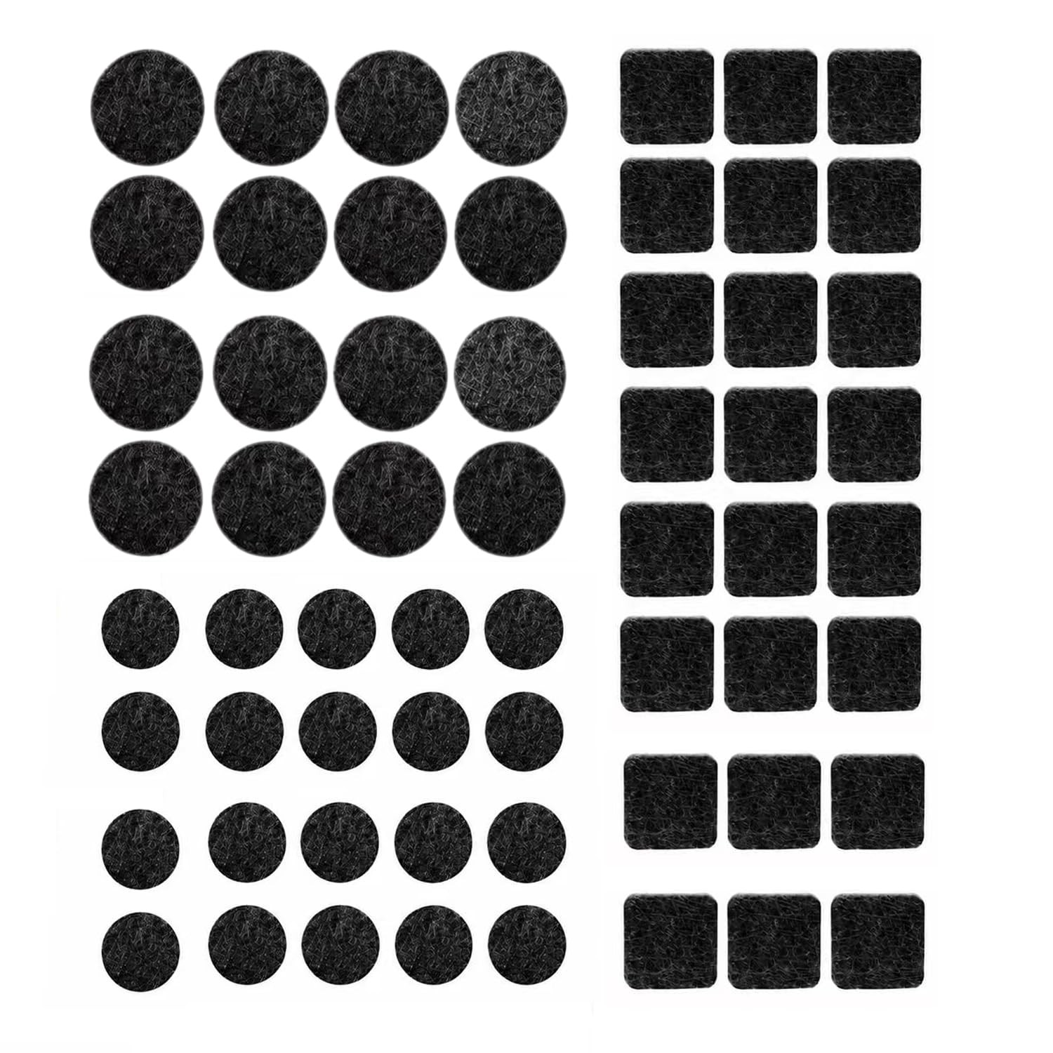 MolYuan 60 Pack Felt Furniture Pads for Hardwood Floors – Self Adhesive Black