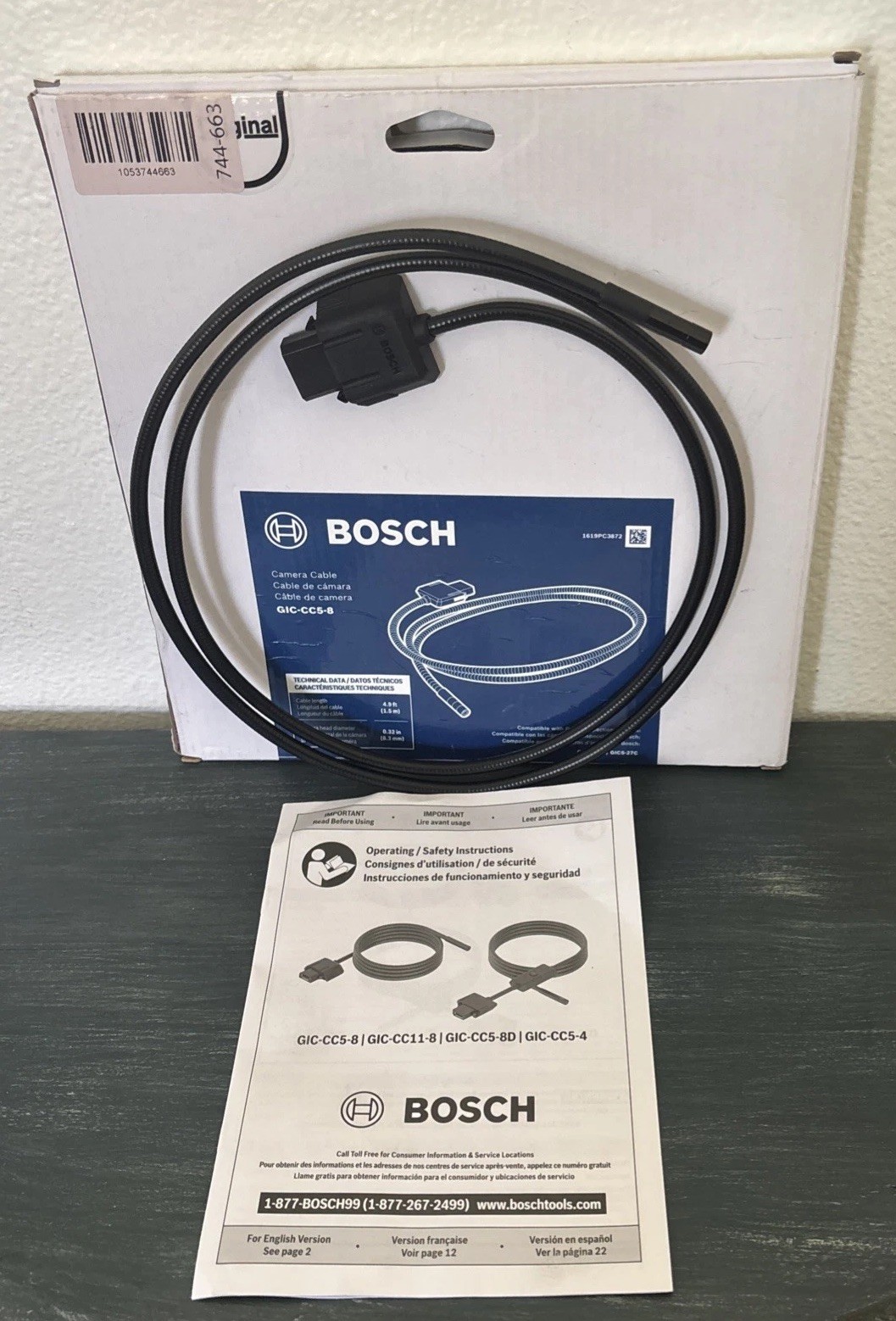 Bosch Camera Cable GIC-CC5-8 Cable Length 4.9 Ft NOB