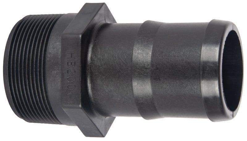 Banjo Hose Pipe Fitting Adapter 2″ Male Thread X 2″ Hose Barb – HB200