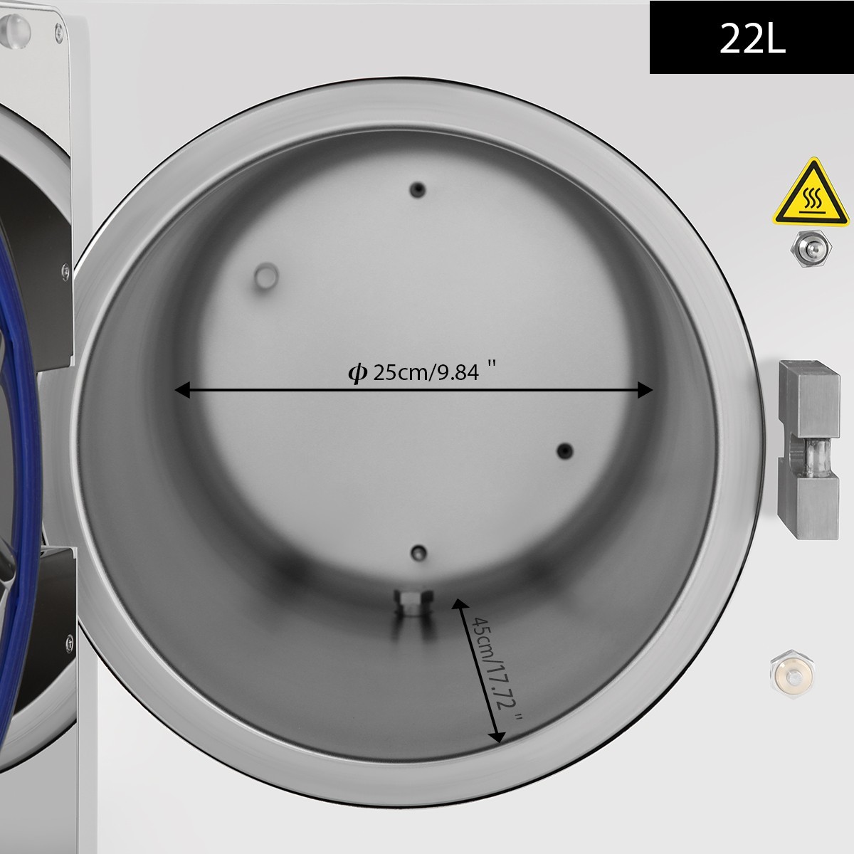 22L Dental Autoclave Steam Sterilizer Class N Vacuum Sterilization with Drying