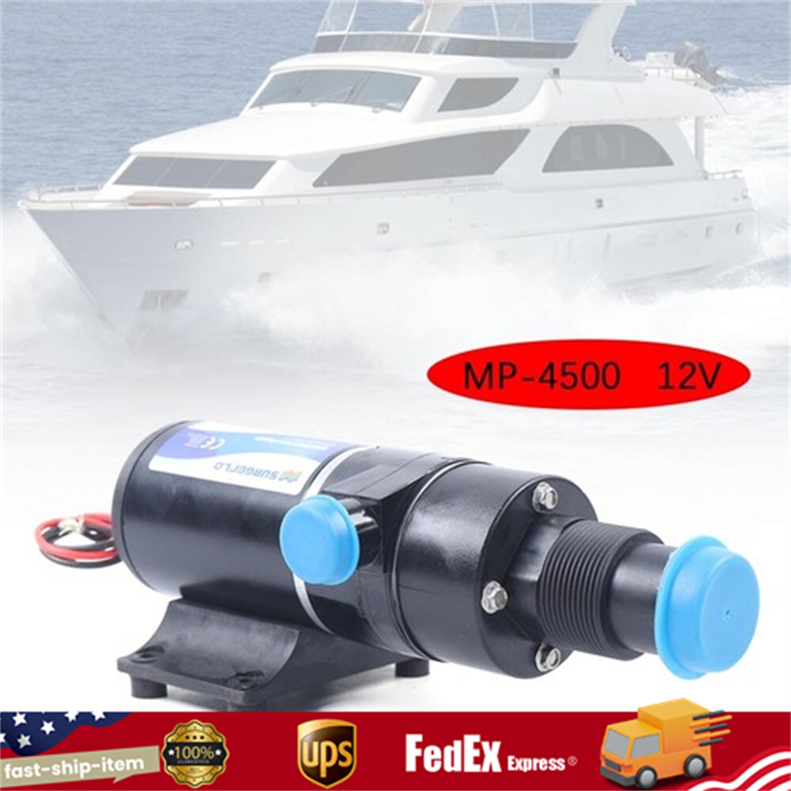 MACERATOR PUMP 12V- Waste/Toilet/Sewerage/Water/Marine/Boat/Caravan/RV 9.5A