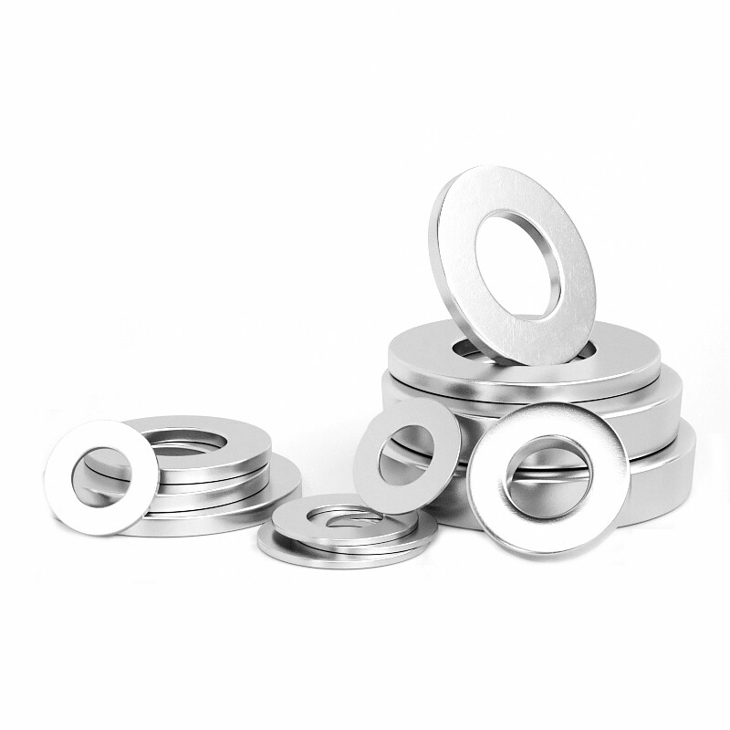 Flat Washer 304 Stainless Steel Circular Screw Washer M1.6 M2 M3 M4 M5 M6 M8-M36