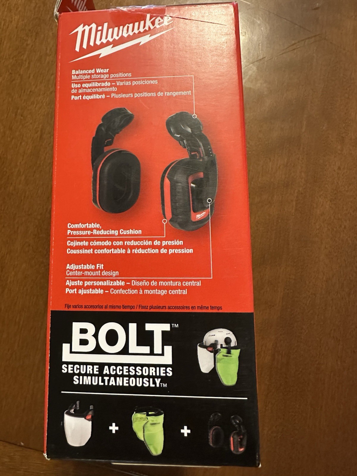 Milwaukee 48-73-3250 BOLT Earmuffs 24dB Helmet Hard Hat Hearing Protection NEW
