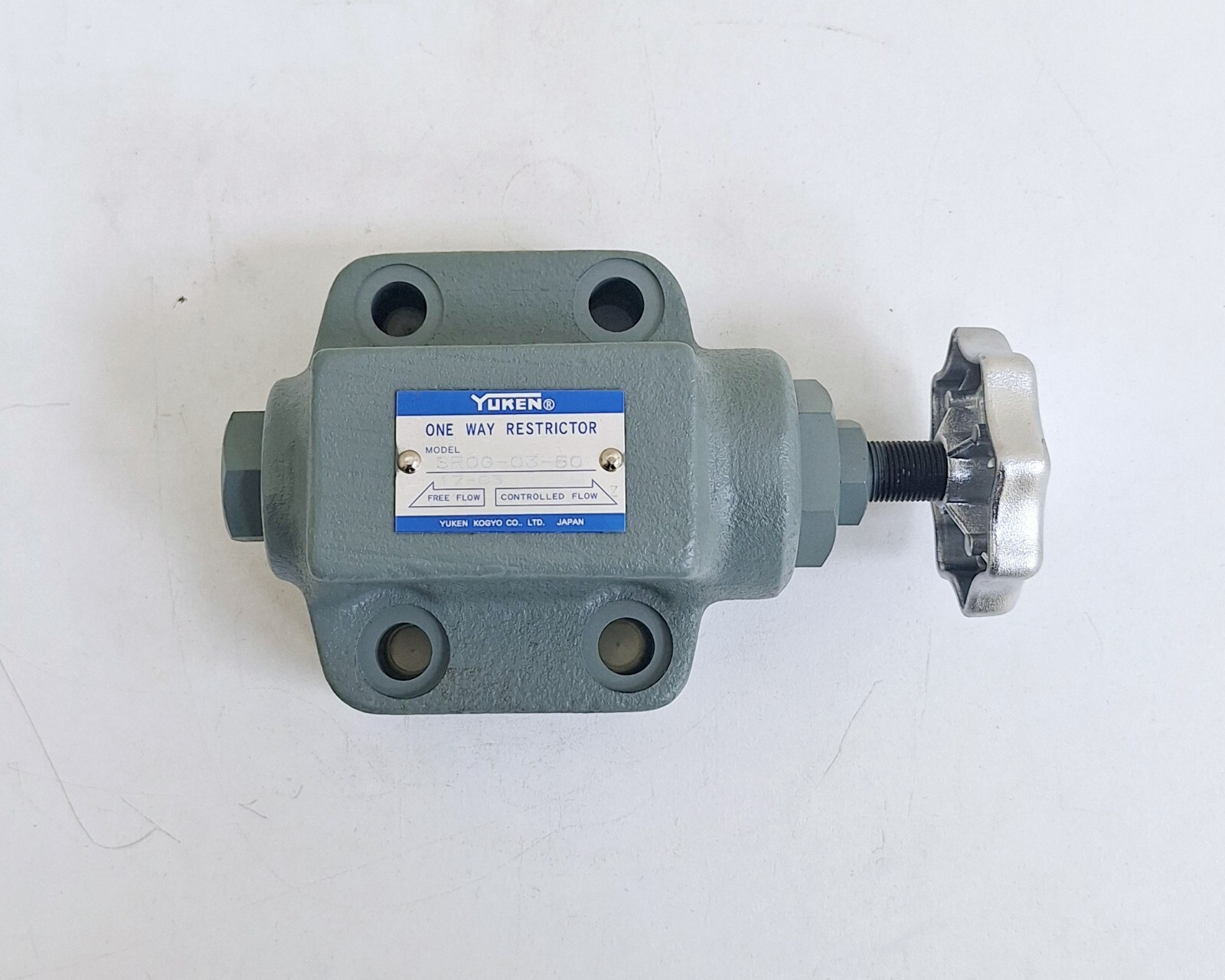 Yuken SROG-03-50 One-Way Restrictor Flow Control Valve
