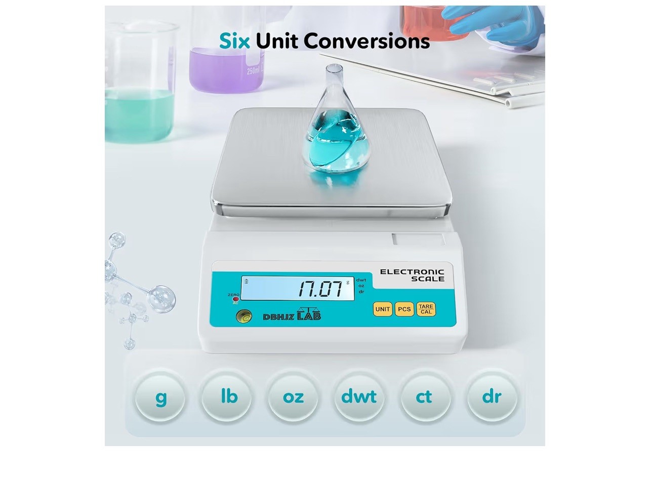 Lab Scale 3000g x 0.01g High Precision Electronic Analytical Balance g/lb/oz/…
