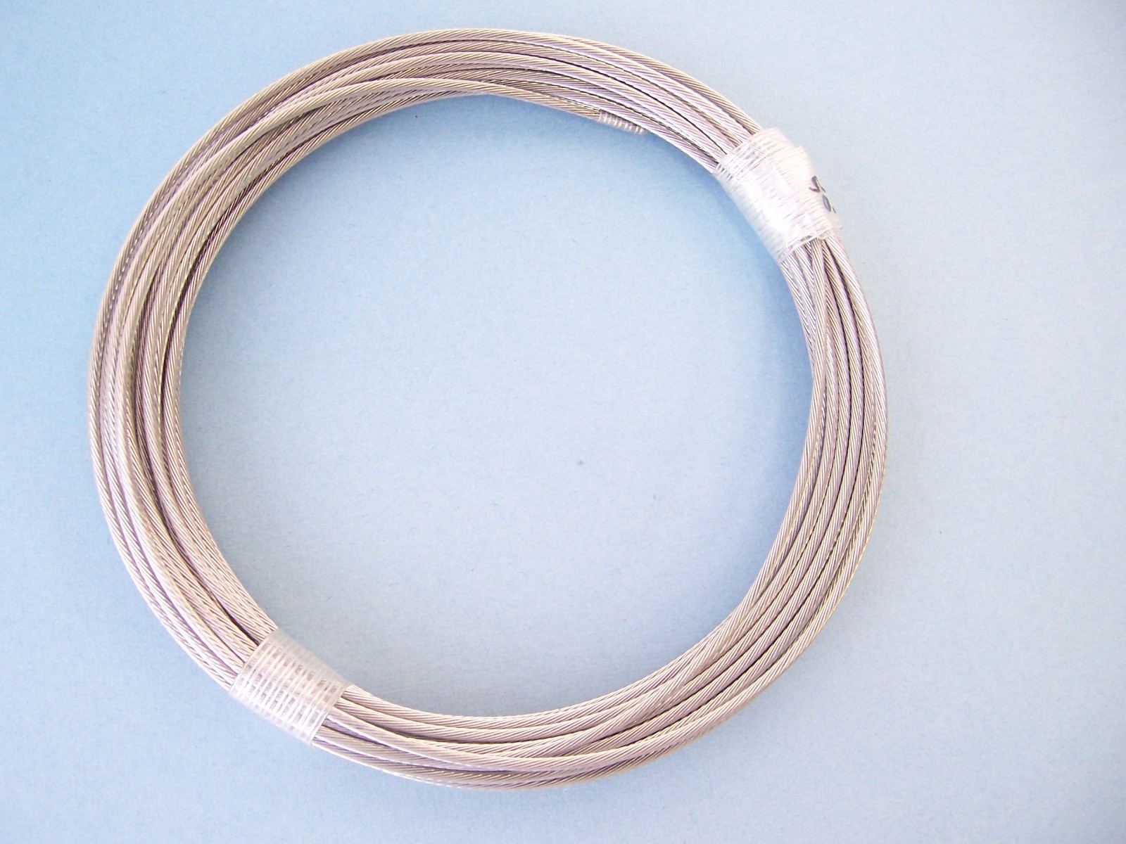 Type 304 Stainless Steel Wire Rope Cable Strand, 1/8″, 1×19, 50 ft