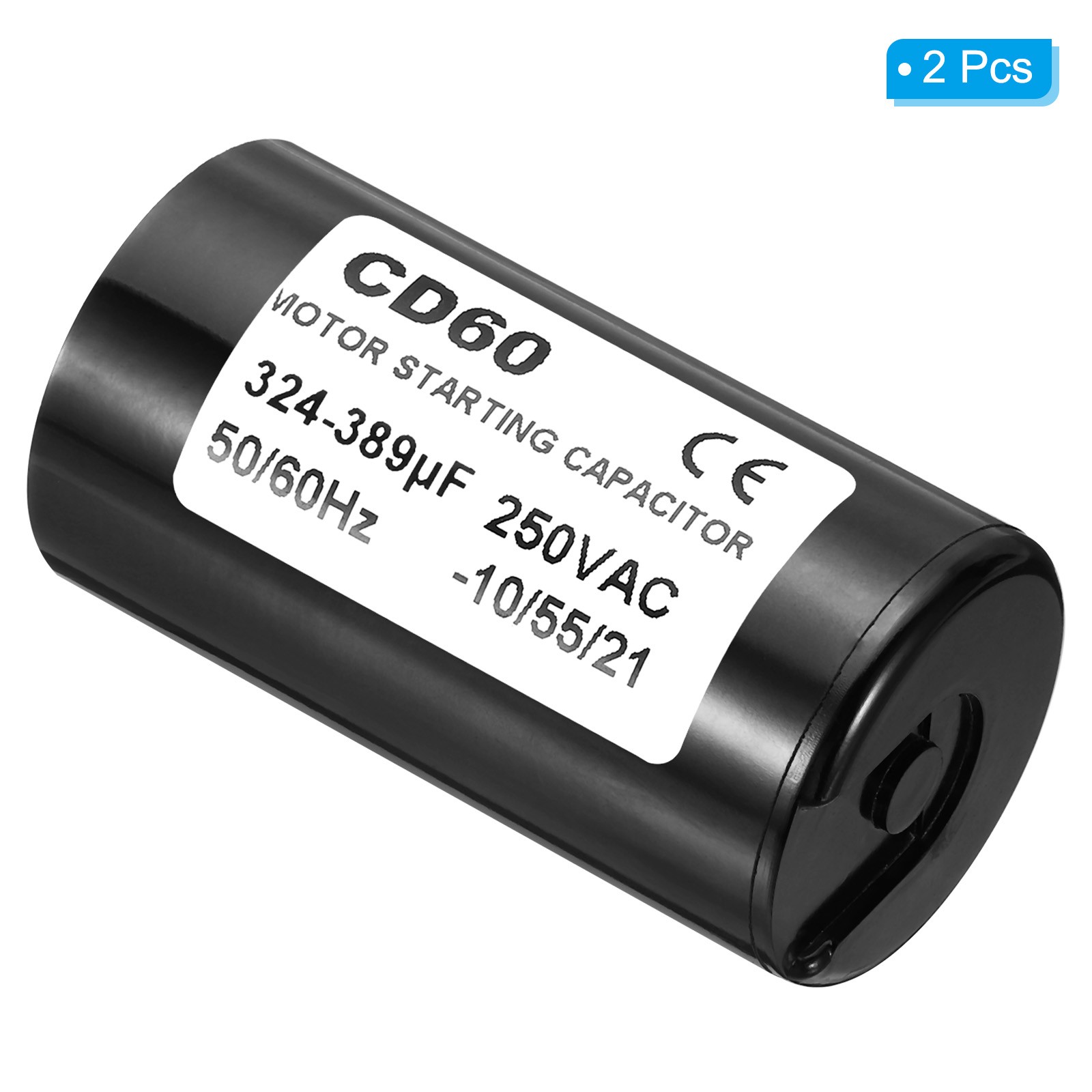 2 x 324-389uF/Mfd 250VAC 50/60Hz CD60 Run Capacitor Motor Start Capacitor