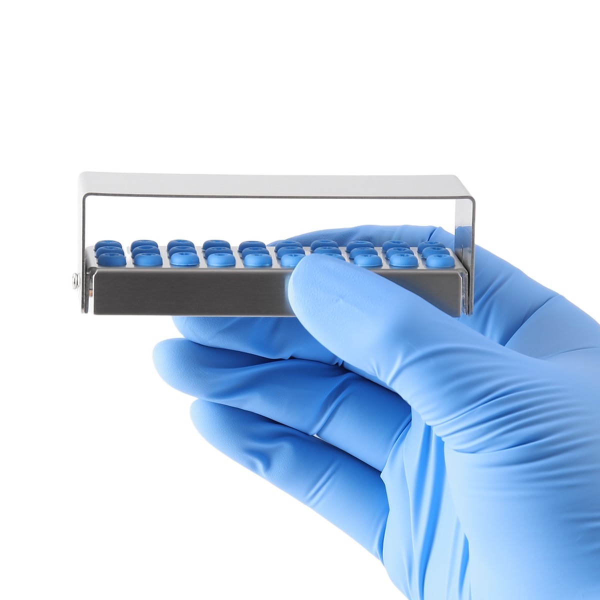 30Holes Dental Autoclave Bur Holder Block Disinfection Sterilizer for FG/CA Burs