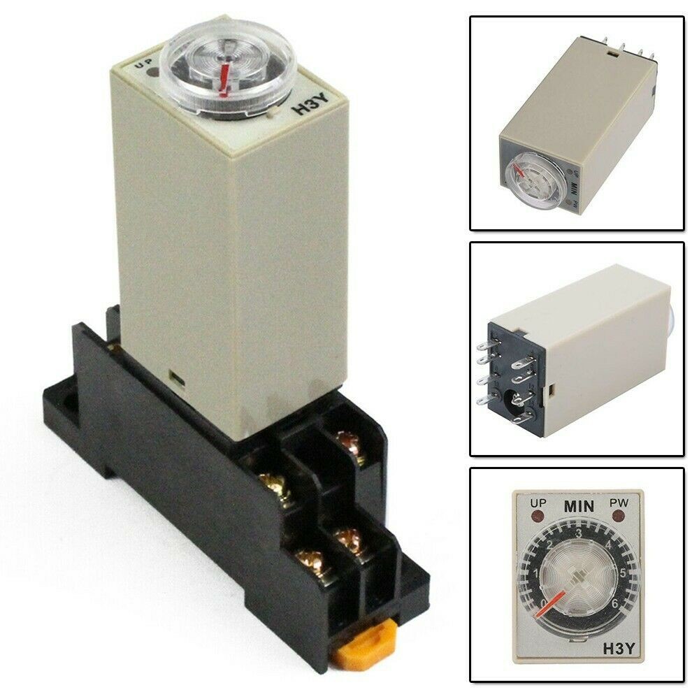 H3Y-2 Delay Timer Time Relay & Base Socket
