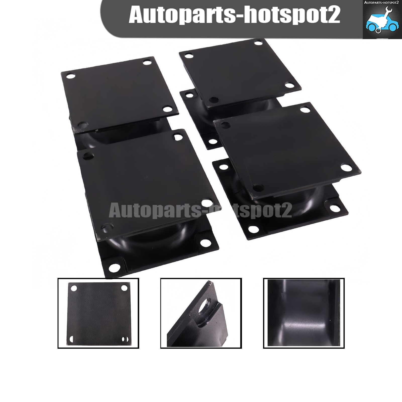 4PCS Vibratory Plate Compactor Rubber Isolator Shock Mount For Stanley Hydraulic