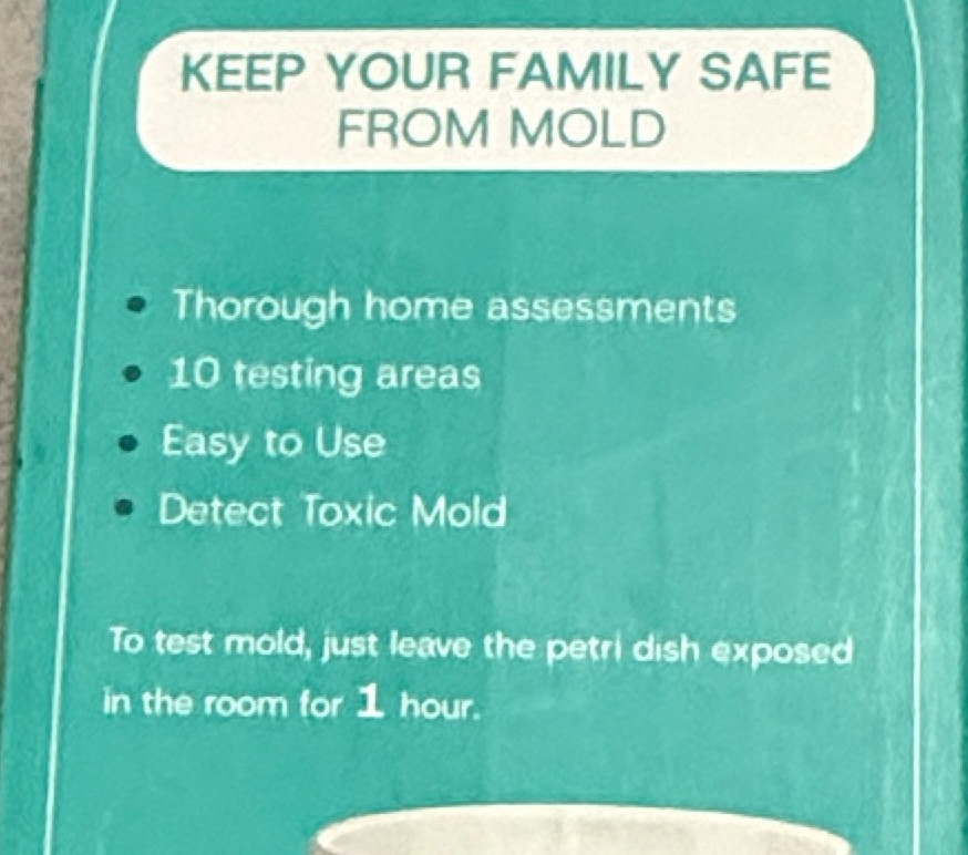 Mold Test Kit for Home – 12 piece DIY Mold Detector with Detailed Identification