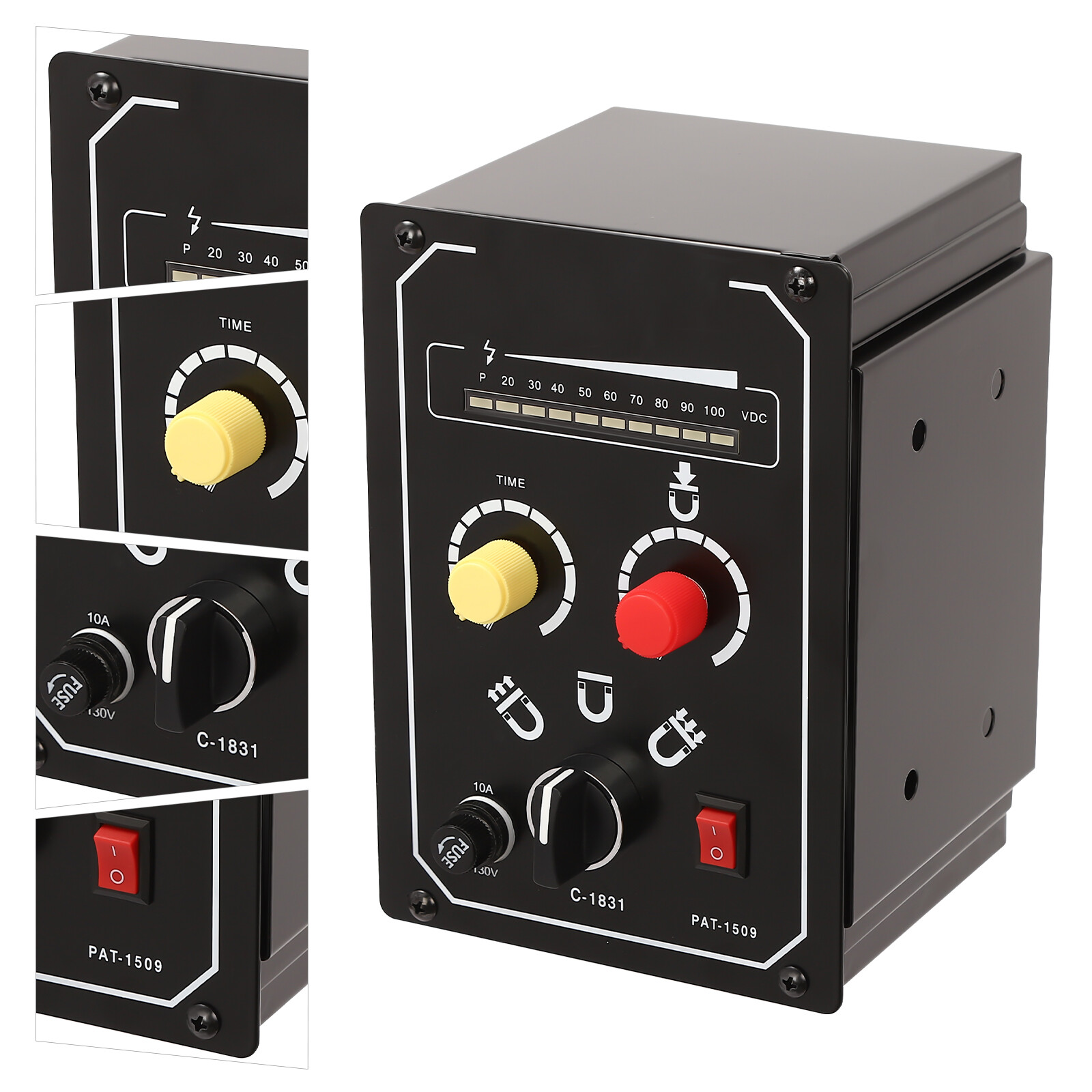 Electro Magnetic Chuck Controller 10A DC 0-100V Adjustable with LED Display 110V