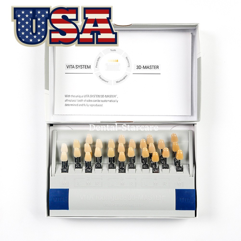 Dental Resin Toothguide VITA 3D Master with Bleached Shade Guide 29 Colors USA