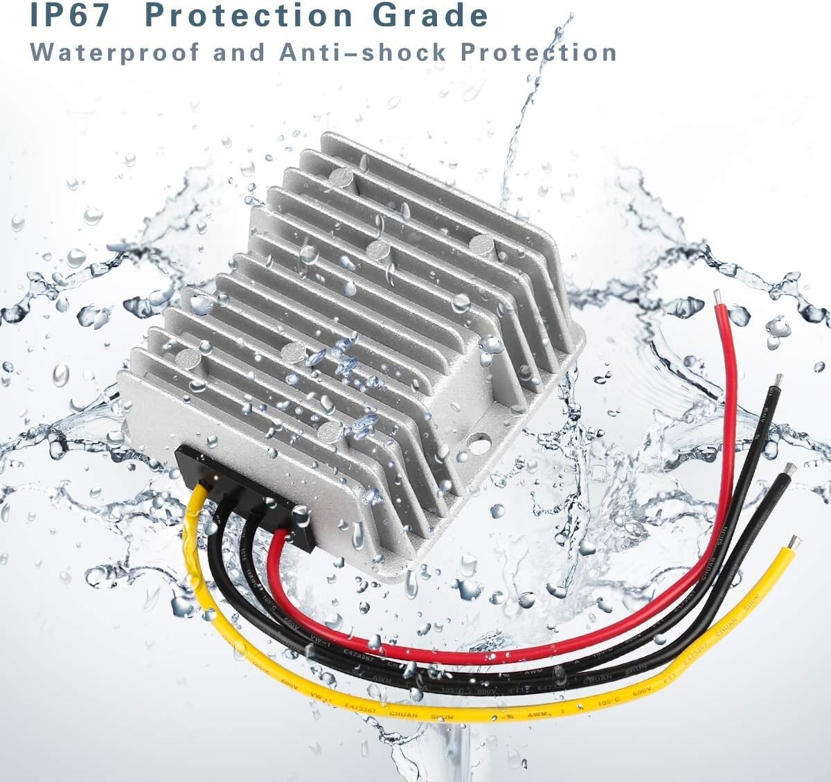 DC 24V Step Down to DC 12V 30A 360W Power Converter Voltage Regulator Waterproof