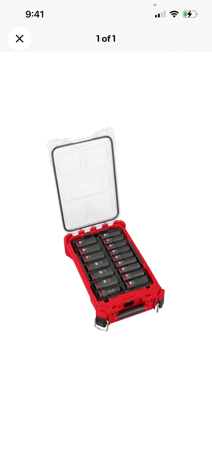Milwaukee Tool SHOCKWAVE Impact Duty Socket 1/2″ Dr 16PC MM PACKOUT Set 49-66-6