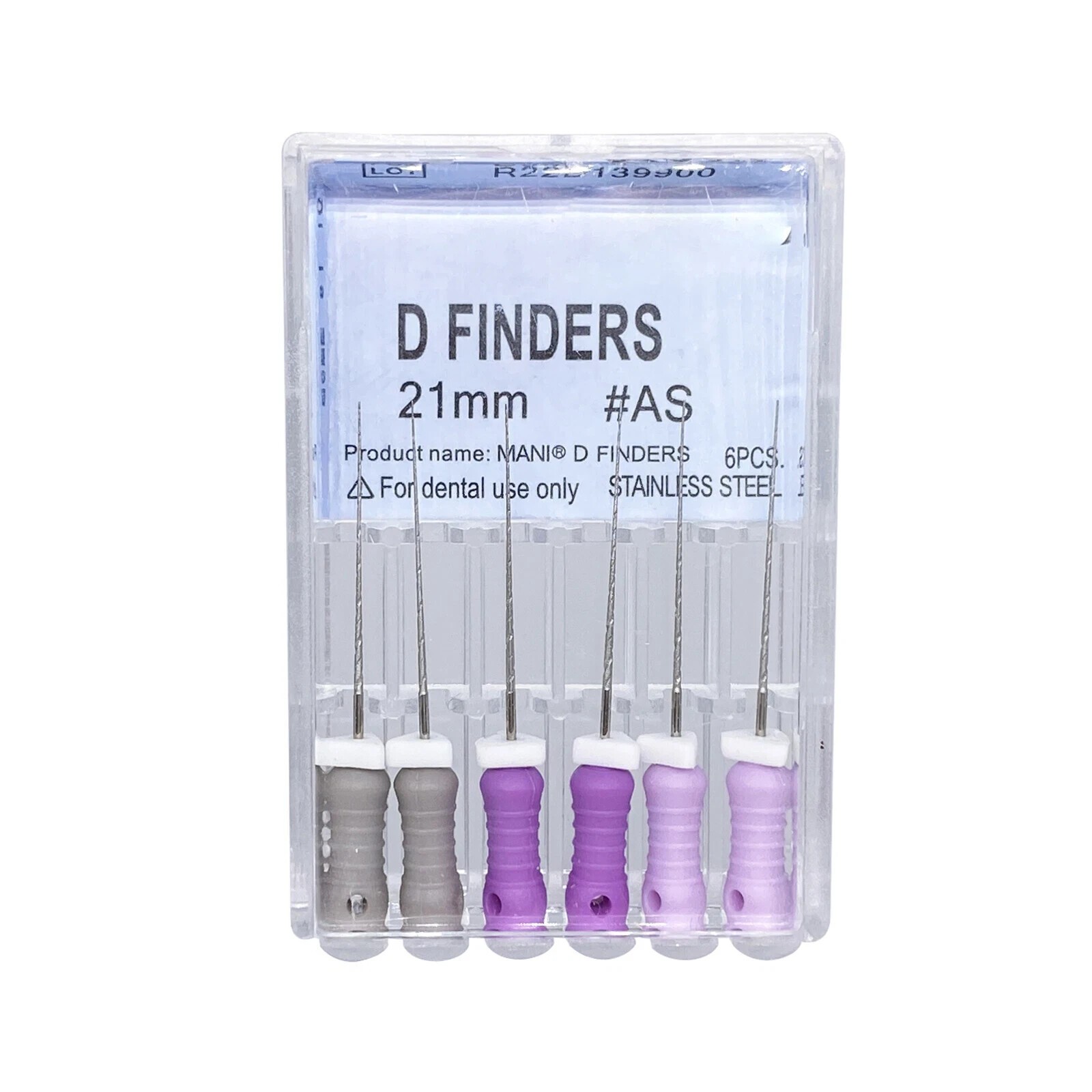 6pcs/pack Dental D Finders Endodontic Files for Calcified/Curved Canals